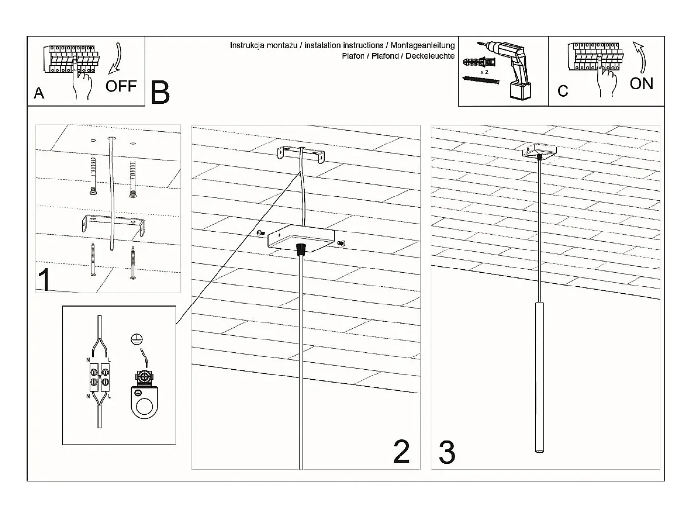Sollux Lighting Lámparas colgantes Brill moderno de acero - 1 fuentes luminosas 3000K - L.8 x A.100 cm - Negro New
