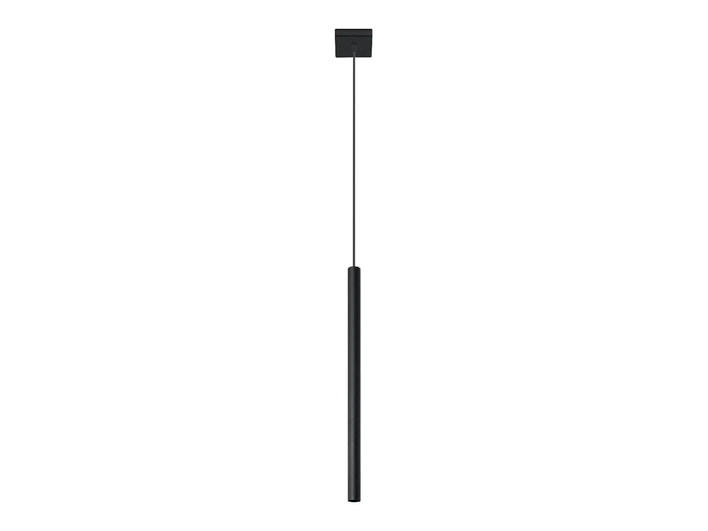 Sollux Lighting Lámparas colgantes Brill moderno de acero - 1 fuentes luminosas 3000K - L.8 x A.100 cm - Negro New