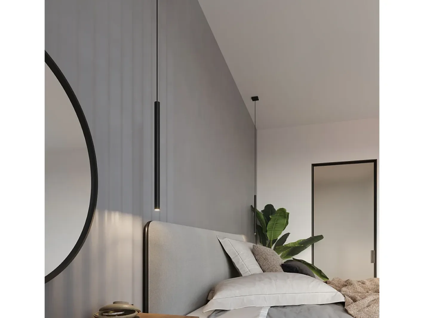 Sollux Lighting Lámparas colgantes Brill moderno de acero - 3 fuentes luminosas 4000K - L.20 x A.90 cm - Negro Clearance