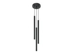 Sollux Lighting Lámparas colgantes Brill moderno de acero - 3 fuentes luminosas 4000K - L.20 x A.90 cm - Negro Clearance
