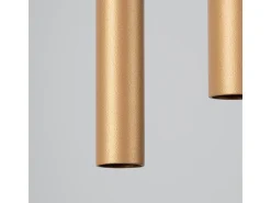 Sollux Lighting Lámpara Suspendida-Lámparas colgantes Brill moderno de acero - 2 fuentes luminosas 3000K - L.15 x A.118 cm - Dorado