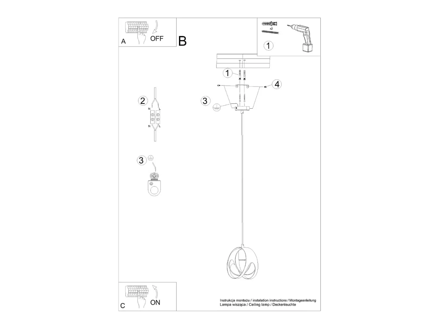 Hot Sollux Lighting Lámparas colgantes Brive moderno de acero - 1 fuentes luminosas 4000K - L.16 x A.125 cm - Blanco