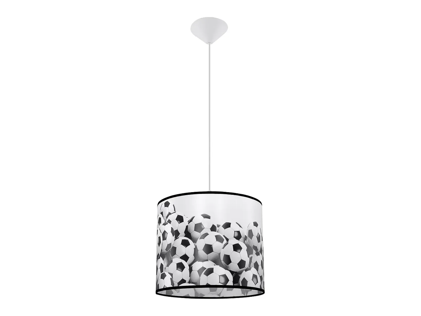 Sollux Lighting Lámparas colgantes Calcio b moderno de CLORURO DE POLIVINILO - 1 fuentes luminosas 3000K - L.30 x A.82 cm - negro Blanco New