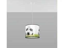 Best Sollux Lighting Lámparas colgantes Calcio c moderno de CLORURO DE POLIVINILO - 1 fuentes luminosas 3000K - L.30 x A.82 cm - blanco//verde Negro