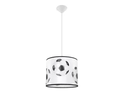 Sollux Lighting Lámparas colgantes Calcio a moderno de CLORURO DE POLIVINILO - 1 fuentes luminosas 3000K - L.30 x A.82 cm - negro Blanco