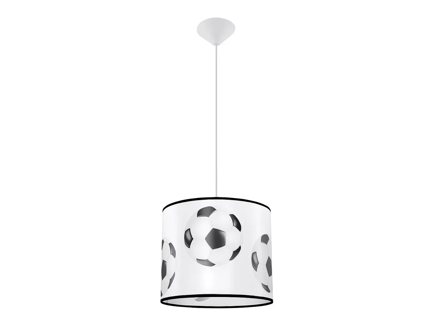 Sollux Lighting Lámparas colgantes Calcio a moderno de CLORURO DE POLIVINILO - 1 fuentes luminosas 3000K - L.30 x A.82 cm - negro Blanco