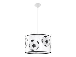 Sollux Lighting Lámpara Suspendida-Lámparas colgantes Calcio a moderno de CLORURO DE POLIVINILO - 1 fuentes luminosas 4000K - L.40 x A.82 cm - negro Blanco
