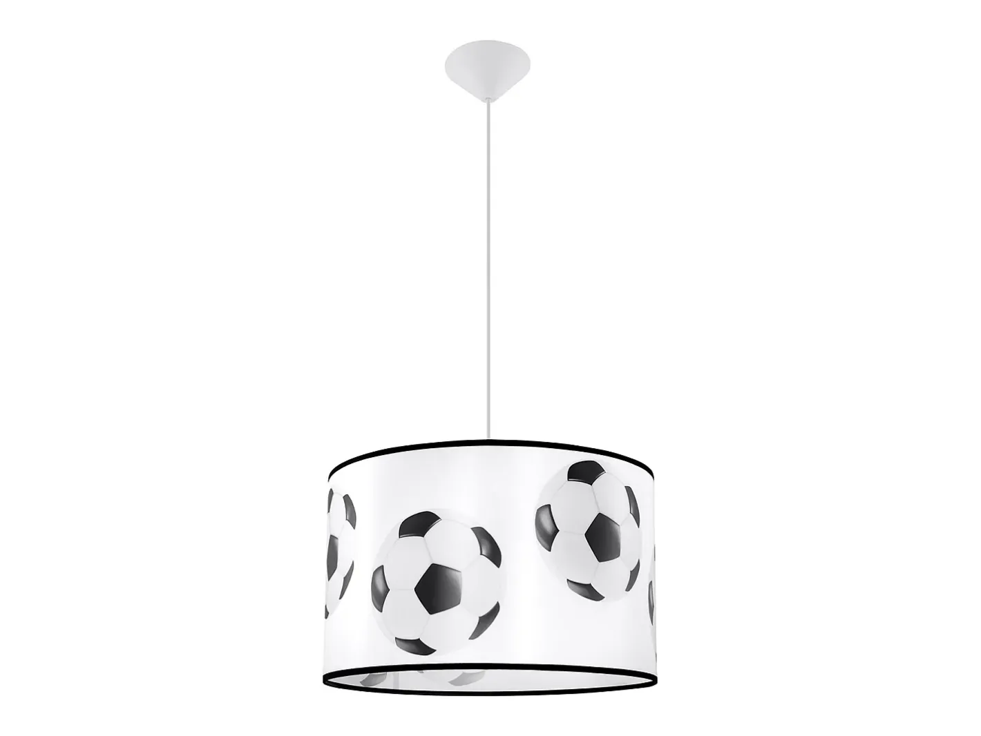 Sollux Lighting Lámpara Suspendida-Lámparas colgantes Calcio a moderno de CLORURO DE POLIVINILO - 1 fuentes luminosas 4000K - L.40 x A.82 cm - negro Blanco
