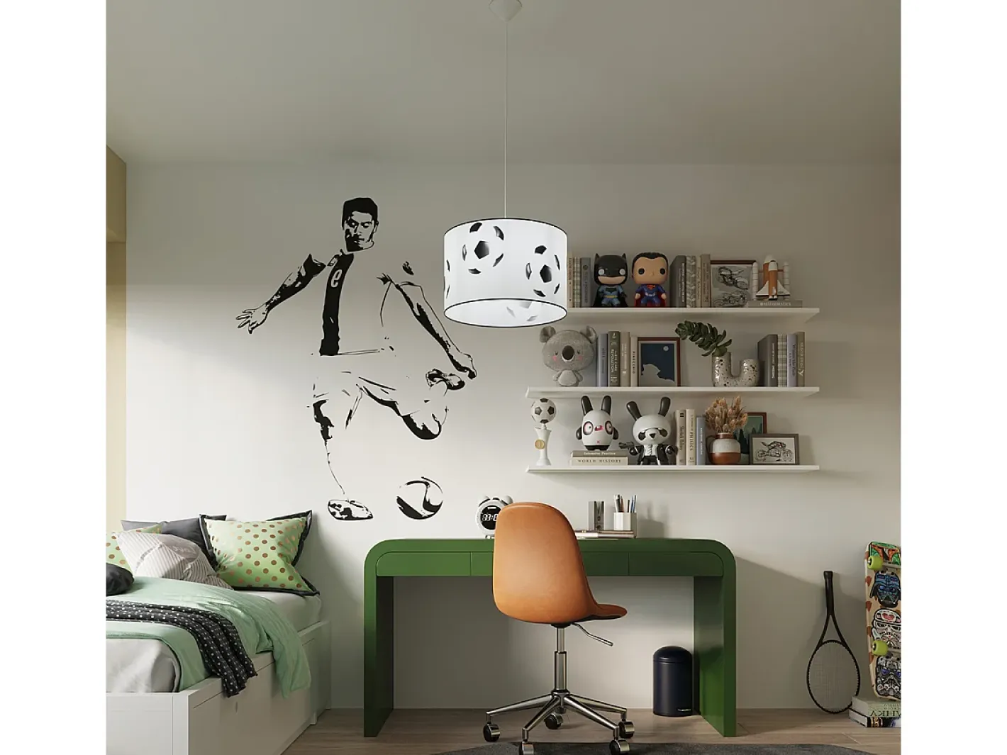 Sollux Lighting Lámpara Suspendida-Lámparas colgantes Calcio a moderno de CLORURO DE POLIVINILO - 1 fuentes luminosas 4000K - L.40 x A.82 cm - negro Blanco