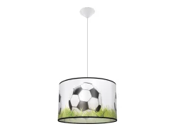 Sollux Lighting Lámparas colgantes Calcio c moderno de CLORURO DE POLIVINILO - 1 fuentes luminosas 4000K - L.40 x A.82 cm - blanco//verde Negro