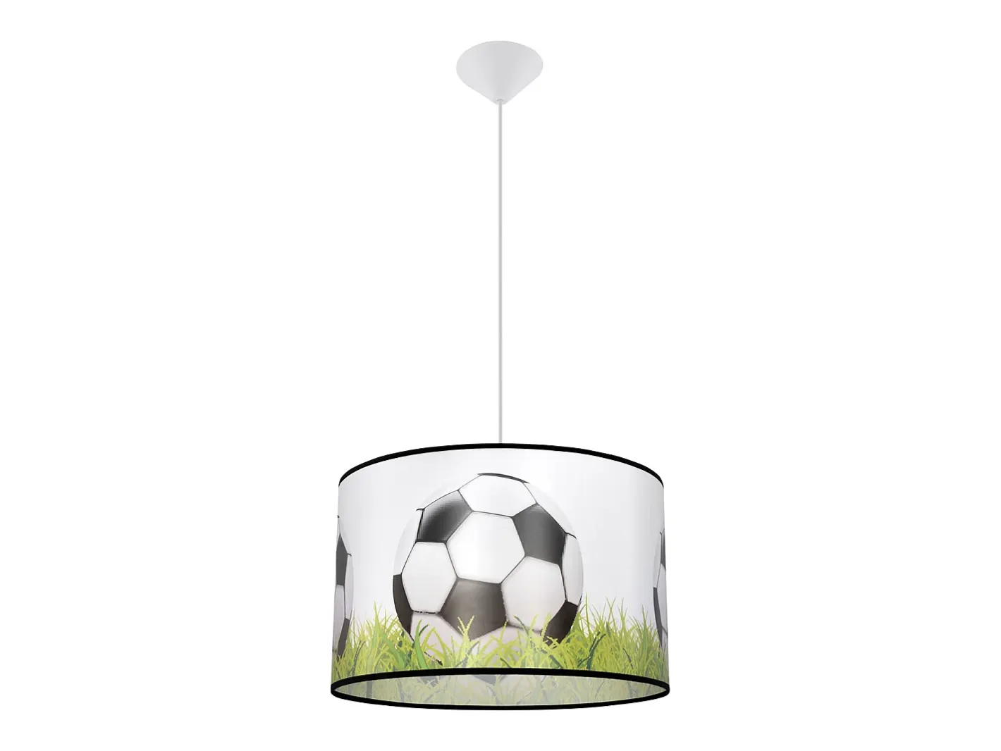 Sollux Lighting Lámparas colgantes Calcio c moderno de CLORURO DE POLIVINILO - 1 fuentes luminosas 4000K - L.40 x A.82 cm - blanco//verde Negro