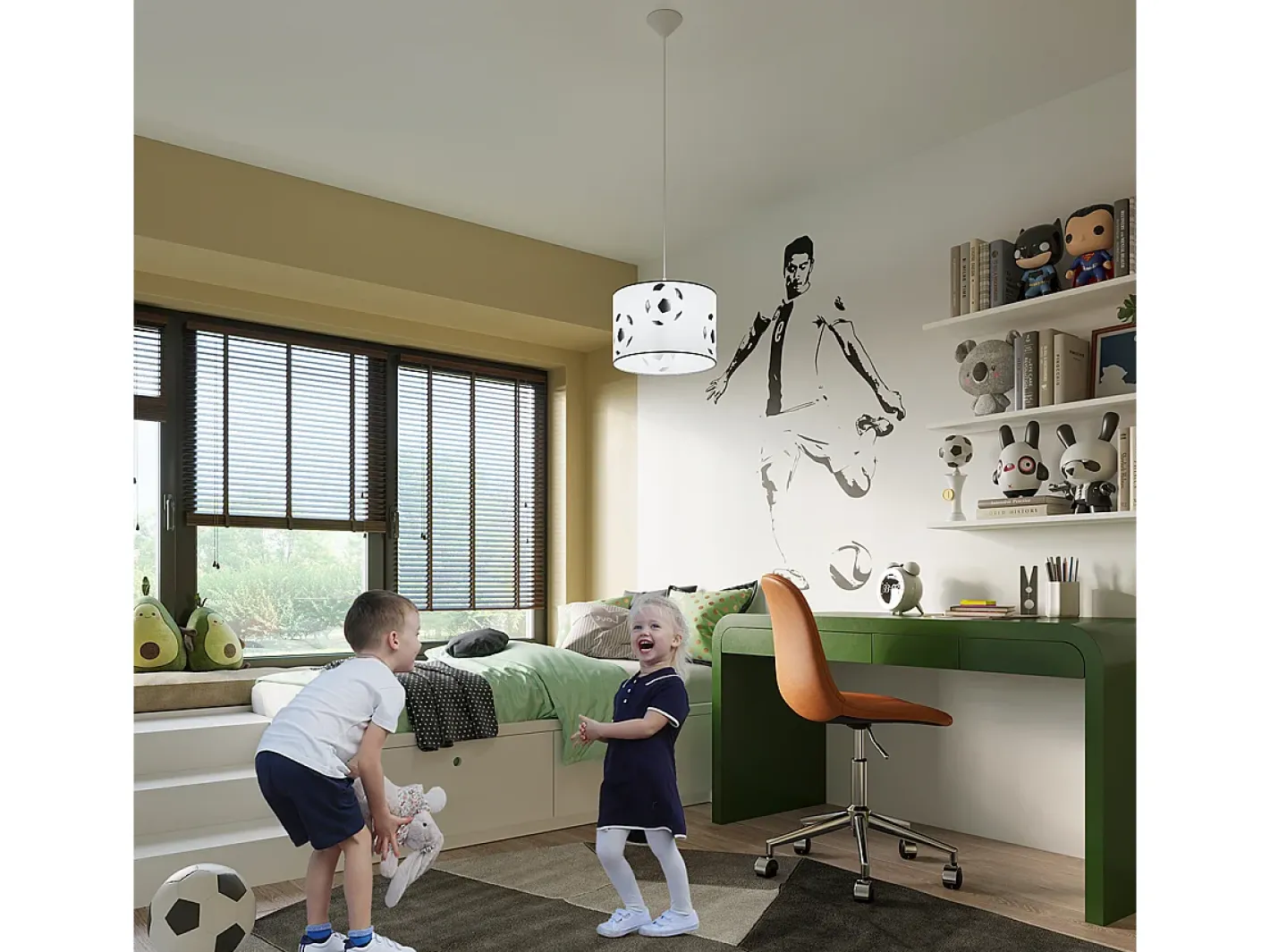 Sollux Lighting Lámparas colgantes Calcio a moderno de CLORURO DE POLIVINILO - 1 fuentes luminosas 4000K - L.30 x A.82 cm - negro Blanco Sale