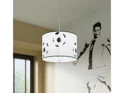 Sollux Lighting Lámparas colgantes Calcio a moderno de CLORURO DE POLIVINILO - 1 fuentes luminosas 4000K - L.30 x A.82 cm - negro Blanco Sale