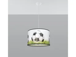 Sollux Lighting Lámparas colgantes Calcio c moderno de CLORURO DE POLIVINILO - 1 fuentes luminosas 3000K - L.40 x A.82 cm - blanco//verde Negro Outlet