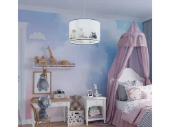 Sollux Lighting Lámparas colgantes Chat moderno de CLORURO DE POLIVINILO - 1 fuentes luminosas 3000K - L.40 x A.95 cm - Multicolor Best