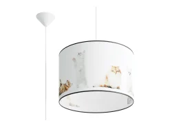 Sollux Lighting Lámparas colgantes Chat moderno de CLORURO DE POLIVINILO - 1 fuentes luminosas 3000K - L.40 x A.95 cm - Multicolor Best