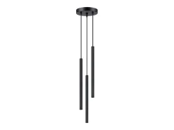 Sollux Lighting Lámpara Suspendida-Lámparas colgantes Elara moderno de acero - 3 fuentes luminosas 4000K - L.20 x A.120 cm - Negro