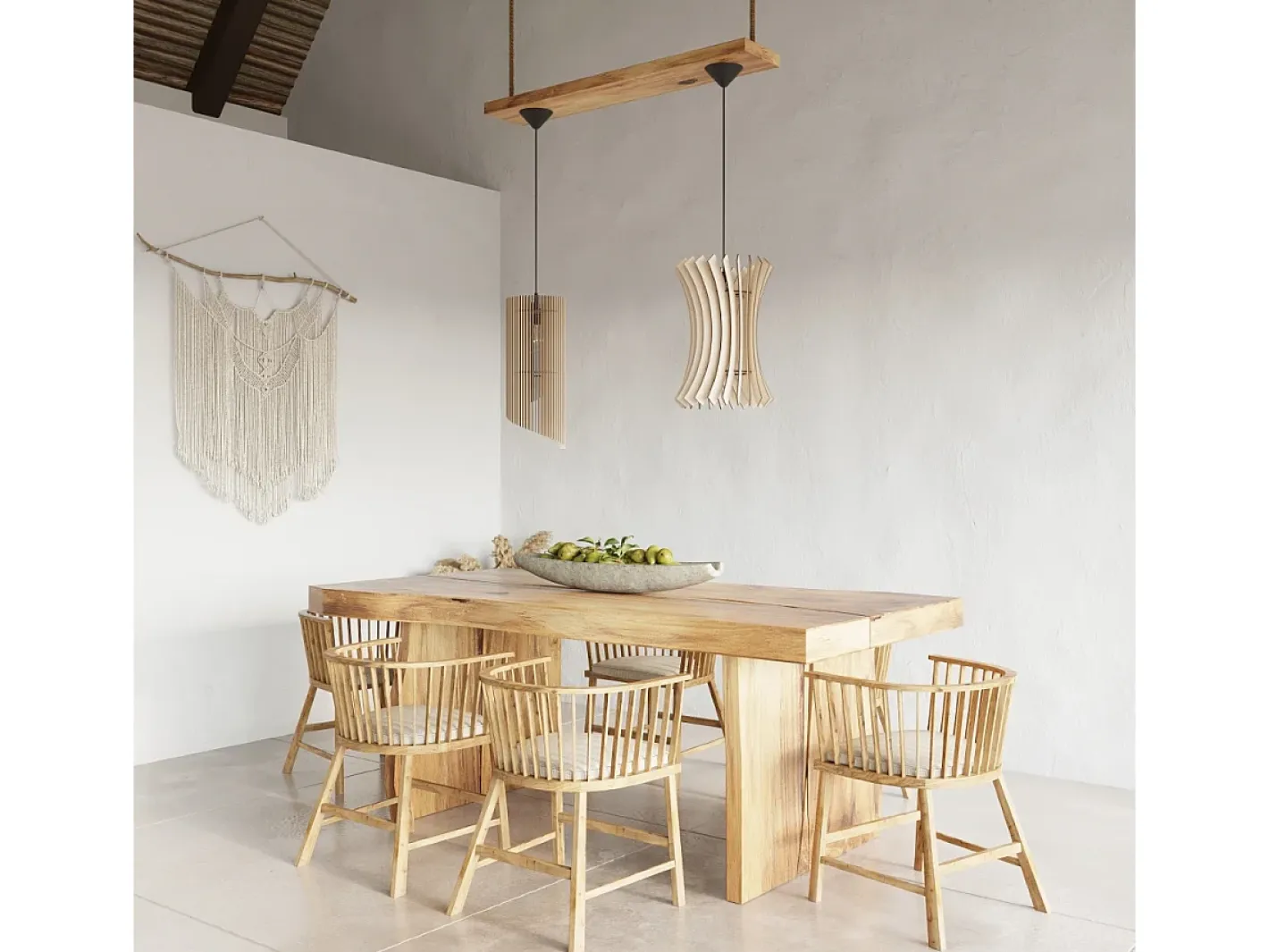 Sollux Lighting Lámparas colgantes Elyandra escandinavo de madera - 1 fuentes luminosas 4000K - L.30 x A.107 cm - madera natural Color natural claro Sale