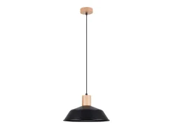 Discount Sollux Lighting Lámparas colgantes Fanova escandinavo de acero - 1 fuentes luminosas 4000K - L.34 x A.120 cm - Negro
