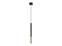 Sollux Lighting Lámpara Suspendida-Lámparas colgantes Flar moderno de acero - 1 fuentes luminosas 3000K - L.8 x A.100 cm - /cobre Negro