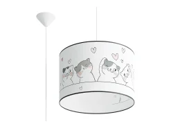 Sollux Lighting Lámparas colgantes Gatto moderno de CLORURO DE POLIVINILO - 1 fuentes luminosas 3000K - L.40 x A.95 cm - Multicolor Online