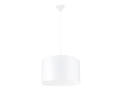 Sollux Lighting Lámparas colgantes Gloxo minimalista de tela/PVC - 1 fuentes luminosas 4000K - L.40 x A.88 cm - Blanco Outlet