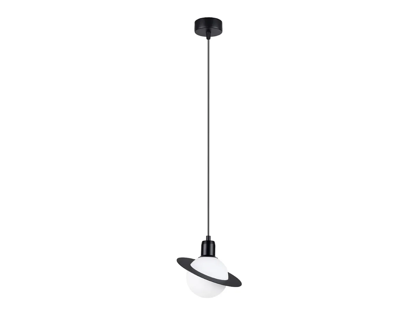Sollux Lighting Lámparas colgantes Gloxo moderno de acero - 1 fuentes luminosas 4000K - L.20 x A.125 cm - Negro Sale