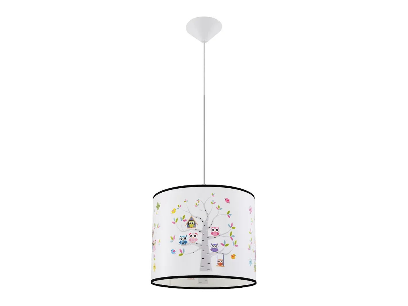 Sollux Lighting Lámparas colgantes Gufo moderno de CLORURO DE POLIVINILO - 1 fuentes luminosas 4000K - L.30 x A.82 cm - Multicolor Clearance