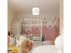 Sollux Lighting Lámparas colgantes Gufo moderno de CLORURO DE POLIVINILO - 1 fuentes luminosas 4000K - L.30 x A.82 cm - Multicolor Clearance