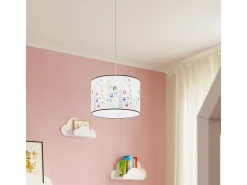 Clearance Sollux Lighting Lámparas colgantes Gufo moderno de CLORURO DE POLIVINILO - 1 fuentes luminosas 3000K - L.40 x A.82 cm - Multicolor