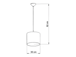 Clearance Sollux Lighting Lámparas colgantes Gufo moderno de CLORURO DE POLIVINILO - 1 fuentes luminosas 3000K - L.40 x A.82 cm - Multicolor