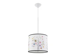 Sollux Lighting Lámparas colgantes Gufo moderno de CLORURO DE POLIVINILO - 1 fuentes luminosas 3000K - L.30 x A.82 cm - Multicolor Hot