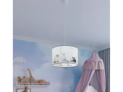 Online Sollux Lighting Lámparas Colgantes Koty Moderno De Cloruro De Polivinilo - 1 Fuentes Luminosas - L.40 X A.95 Cm - Multicolor Blanco