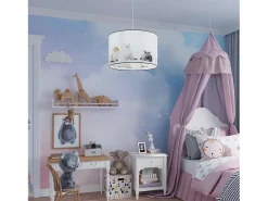 Online Sollux Lighting Lámparas Colgantes Koty Moderno De Cloruro De Polivinilo - 1 Fuentes Luminosas - L.40 X A.95 Cm - Multicolor Blanco