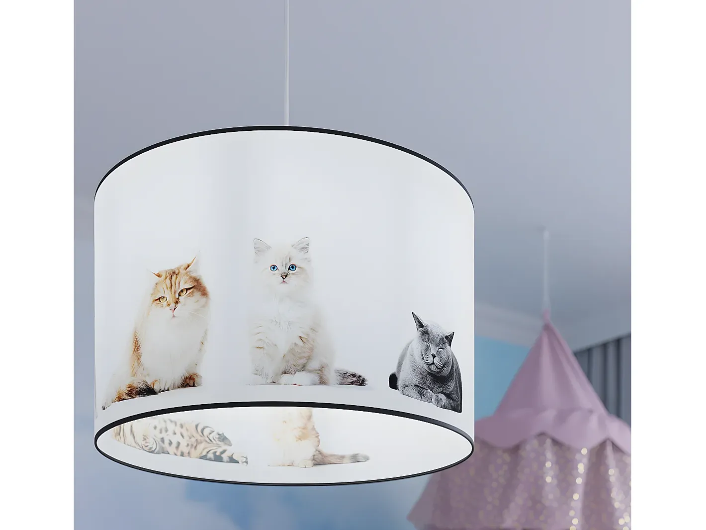 Online Sollux Lighting Lámparas Colgantes Koty Moderno De Cloruro De Polivinilo - 1 Fuentes Luminosas - L.40 X A.95 Cm - Multicolor Blanco