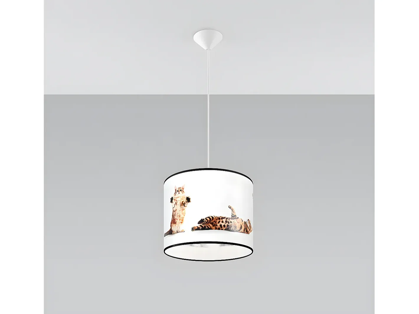 Sollux Lighting Lámparas Colgantes Koty Moderno De Cloruro De Polivinilo - 1 Fuentes Luminosas - L.30 X A.95 Cm - Multicolor Blanco / Multicolor Online