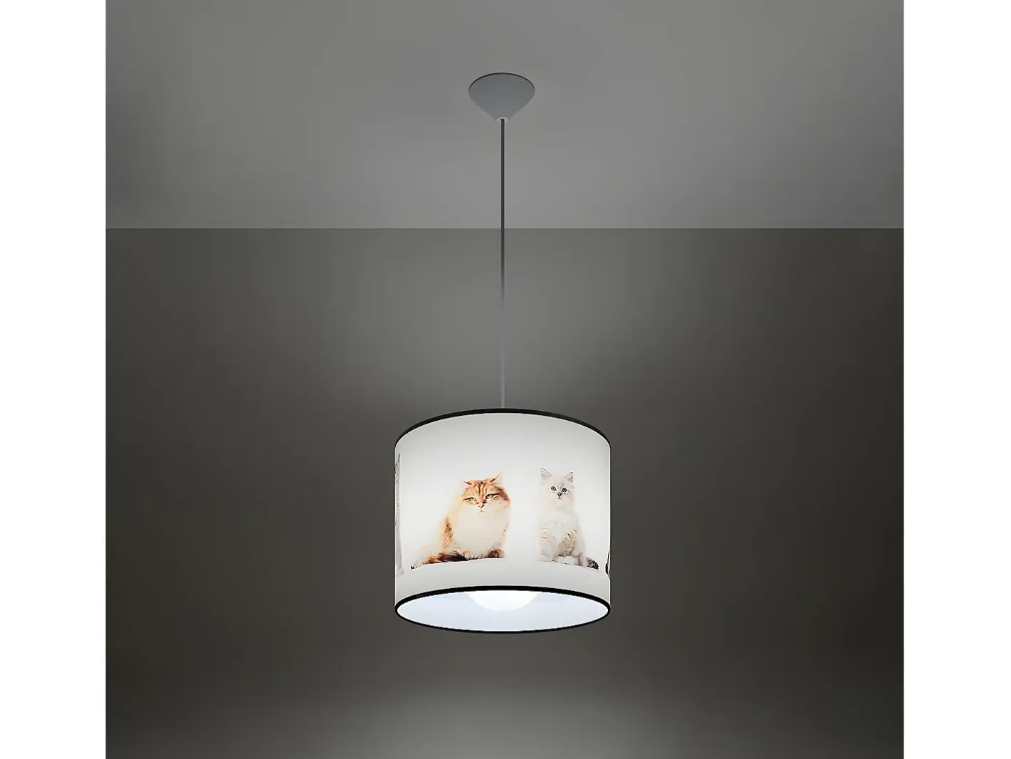 Sollux Lighting Lámparas Colgantes Koty Moderno De Cloruro De Polivinilo - 1 Fuentes Luminosas - L.30 X A.95 Cm - Multicolor Blanco / Multicolor Online