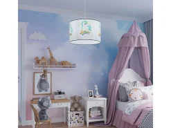 Best Sollux Lighting Lámparas colgantes Lincrone moderno de CLORURO DE POLIVINILO - 1 fuentes luminosas 3000K - L.40 x A.95 cm - Multicolor