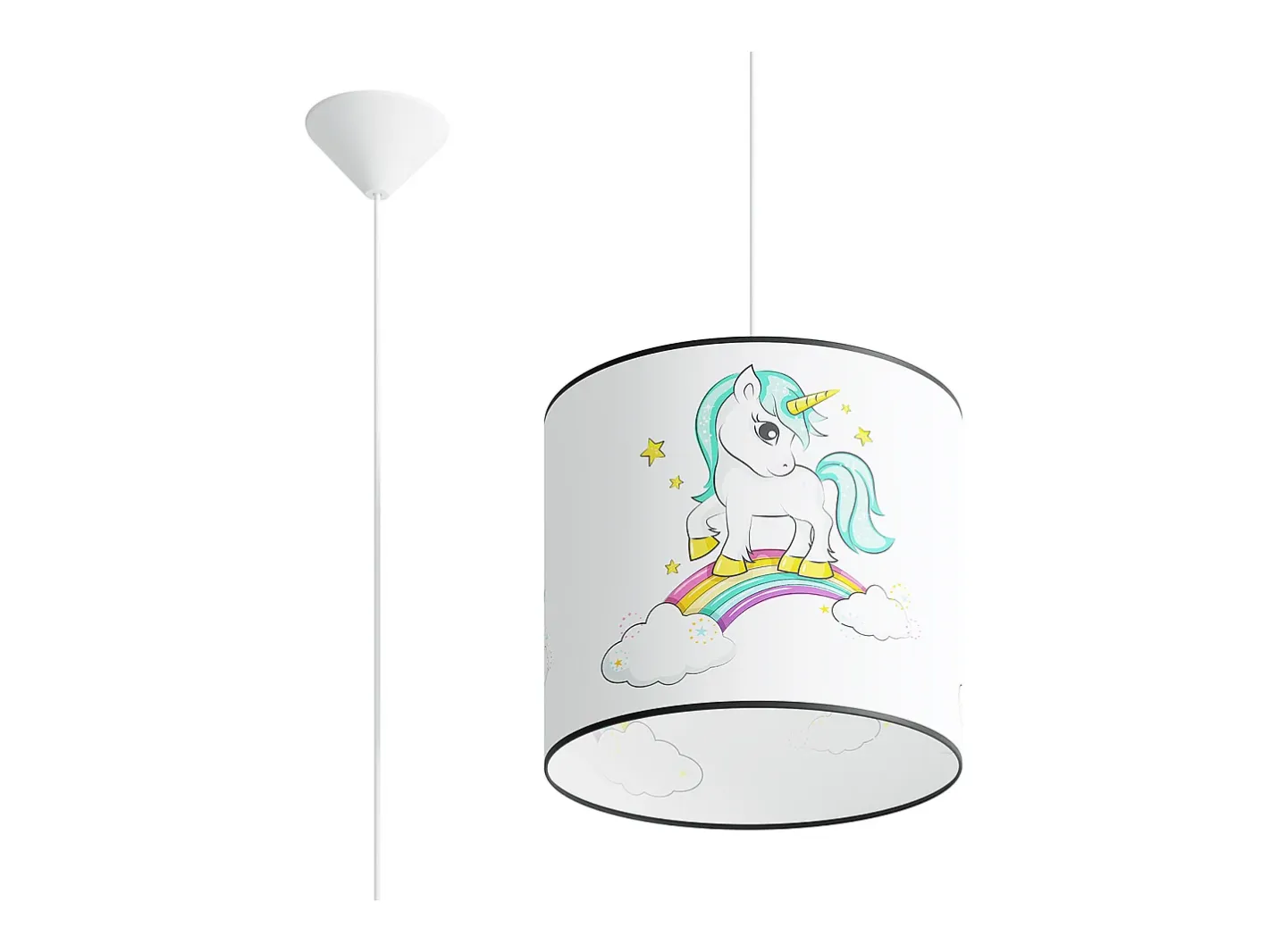 Sollux Lighting Lámparas colgantes Lincrone moderno de CLORURO DE POLIVINILO - 1 fuentes luminosas 4000K - L.30 x A.95 cm - Multicolor