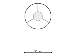 Sollux Lighting Lámparas colgantes Lincrone moderno de CLORURO DE POLIVINILO - 1 fuentes luminosas 4000K - L.30 x A.95 cm - Multicolor