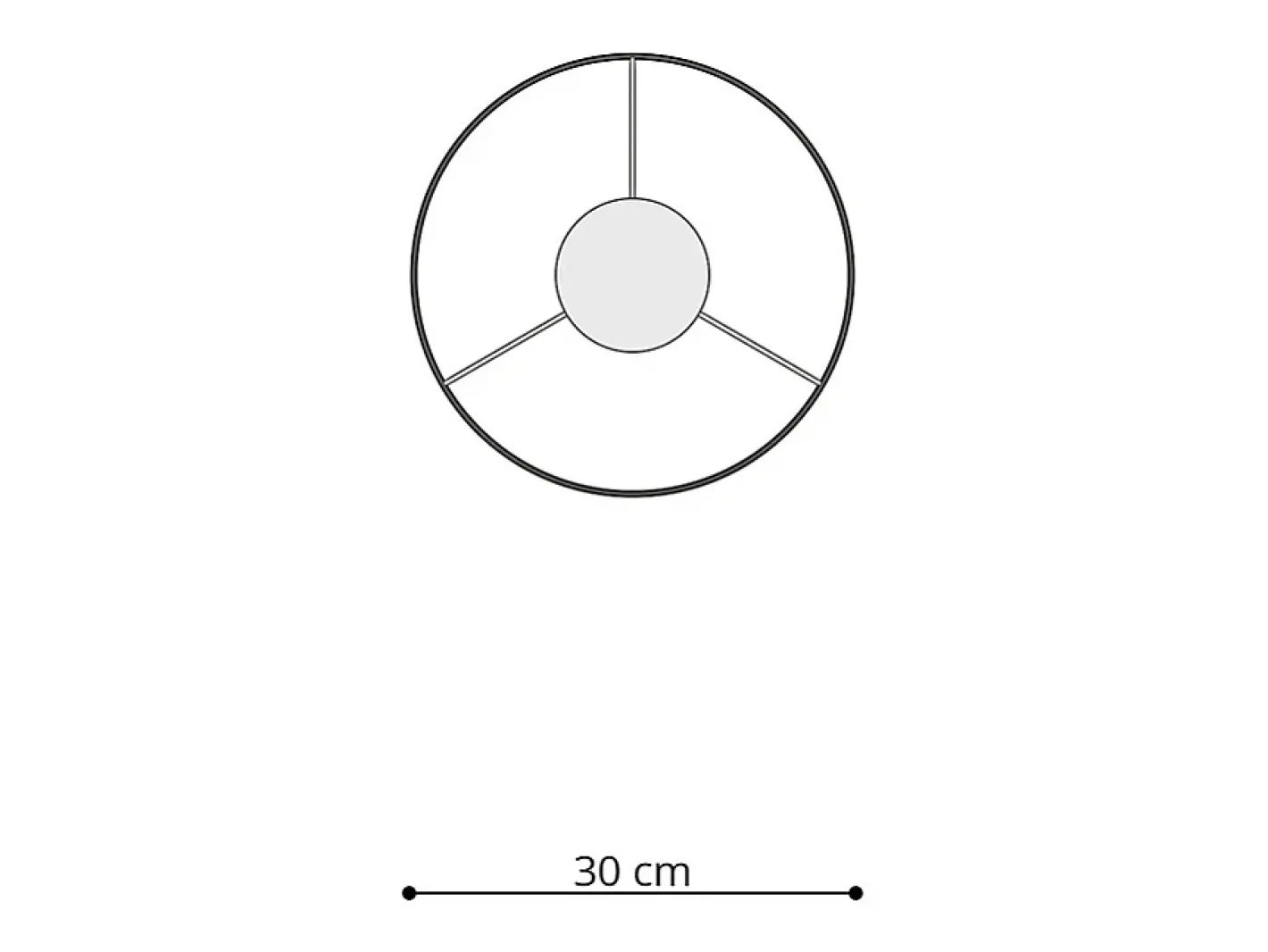 Sollux Lighting Lámparas colgantes Lincrone moderno de CLORURO DE POLIVINILO - 1 fuentes luminosas 4000K - L.30 x A.95 cm - Multicolor