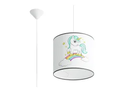 Sollux Lighting Lámpara Suspendida-Lámparas colgantes Lincrone moderno de CLORURO DE POLIVINILO - 1 fuentes luminosas 3000K - L.30 x A.95 cm - Multicolor