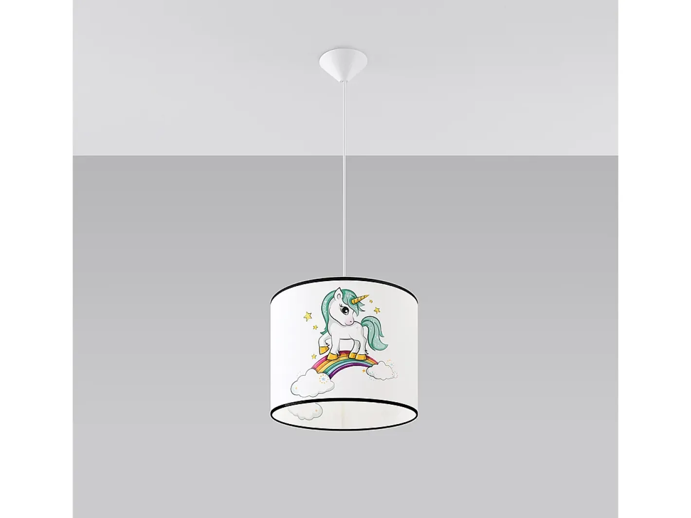 Sollux Lighting Lámpara Suspendida-Lámparas colgantes Lincrone moderno de CLORURO DE POLIVINILO - 1 fuentes luminosas 3000K - L.30 x A.95 cm - Multicolor