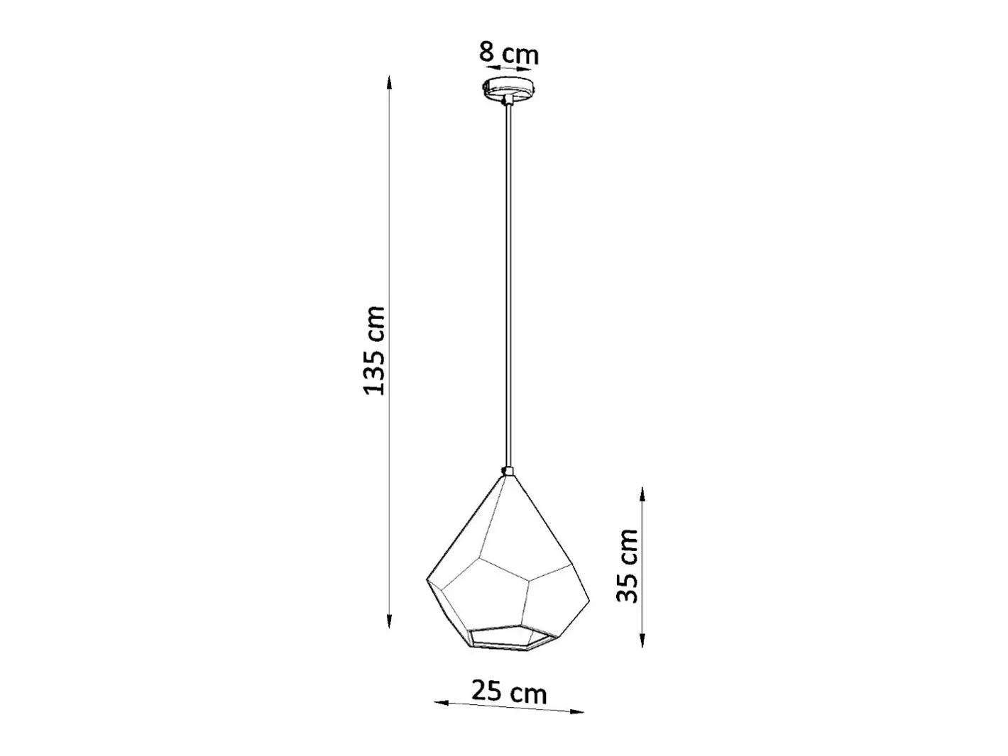 Sollux Lighting Lámparas colgantes Litch moderno de cerámica - 1 fuentes luminosas 3000K - L.25 x A.135 cm - Blanco Sale