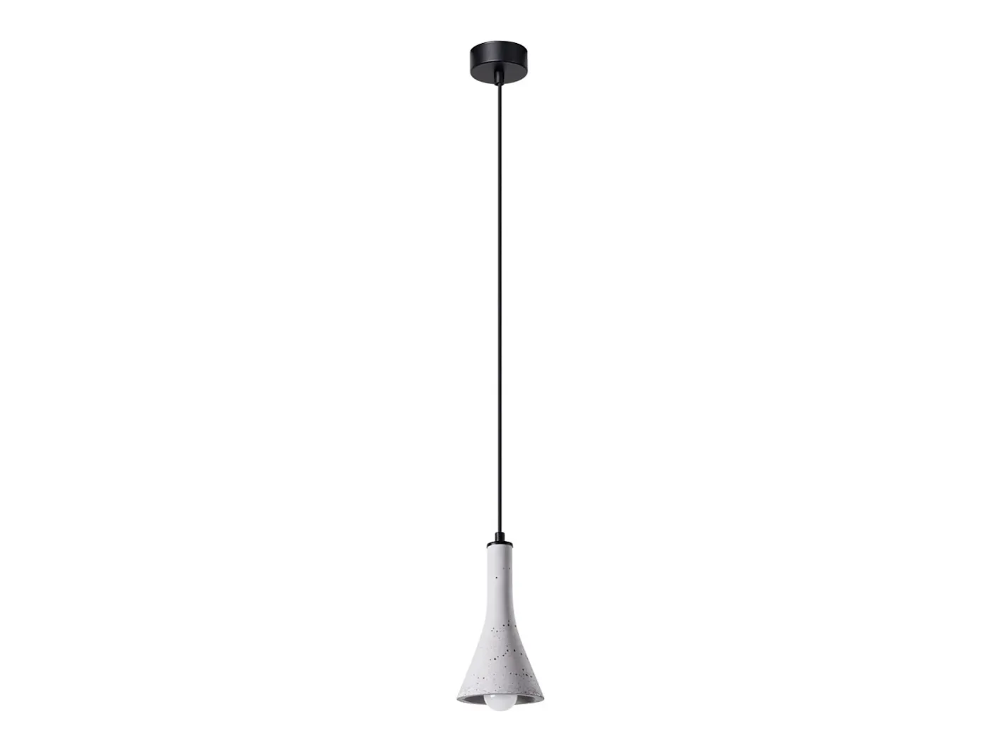 Sollux Lighting Lámparas colgantes Lum moderno de concreto - 1 fuentes luminosas 3000K - L.12 x A.125 cm - Gris Discount