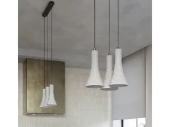 Sollux Lighting Lámparas colgantes Lum moderno de concreto - 1 fuentes luminosas 3000K - L.12 x A.125 cm - Gris Discount