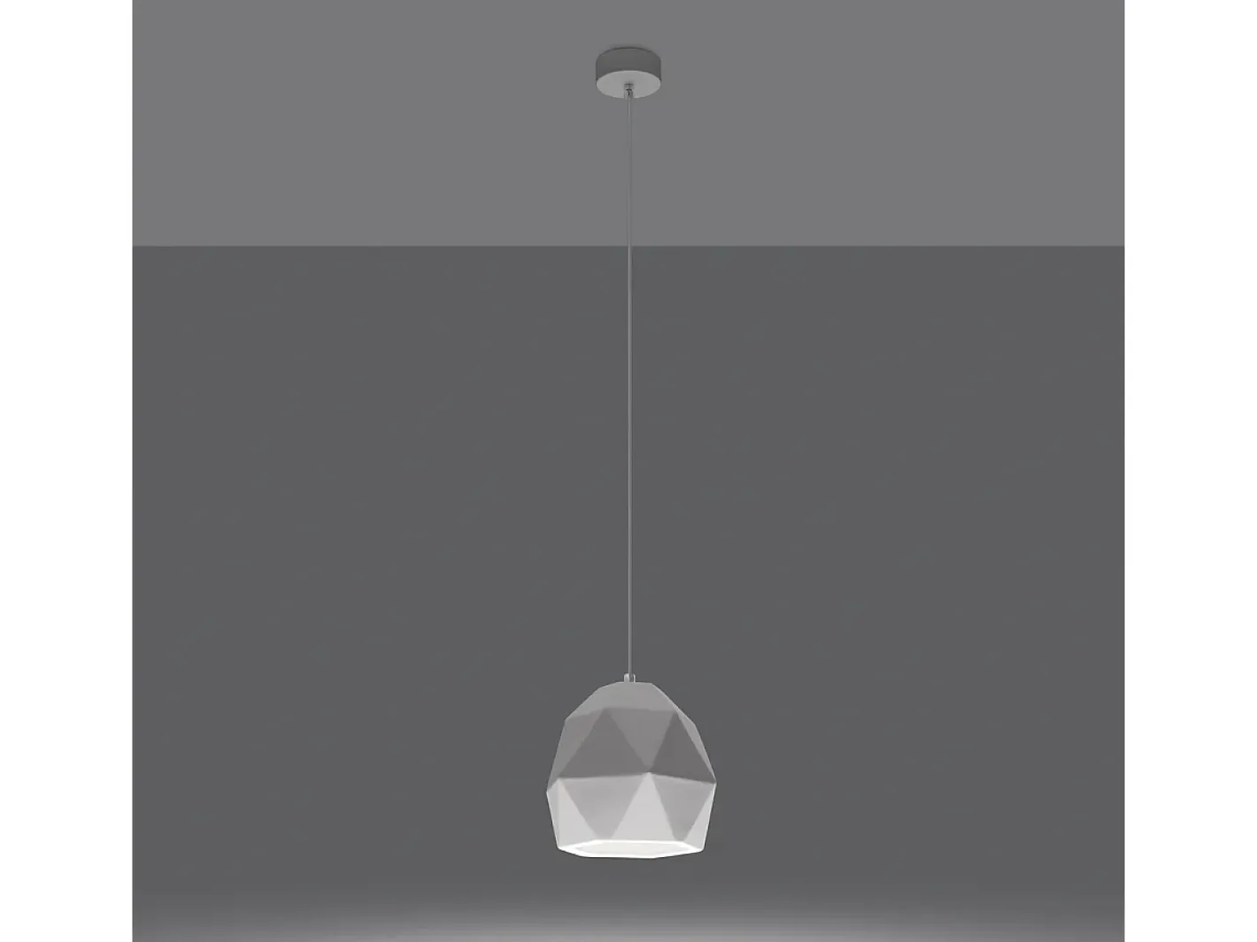 Hot Sollux Lighting Lámparas Colgantes Mint Moderno De Cerámica - 1 Fuentes Luminosas - L.20 X A.125 Cm - Blanco