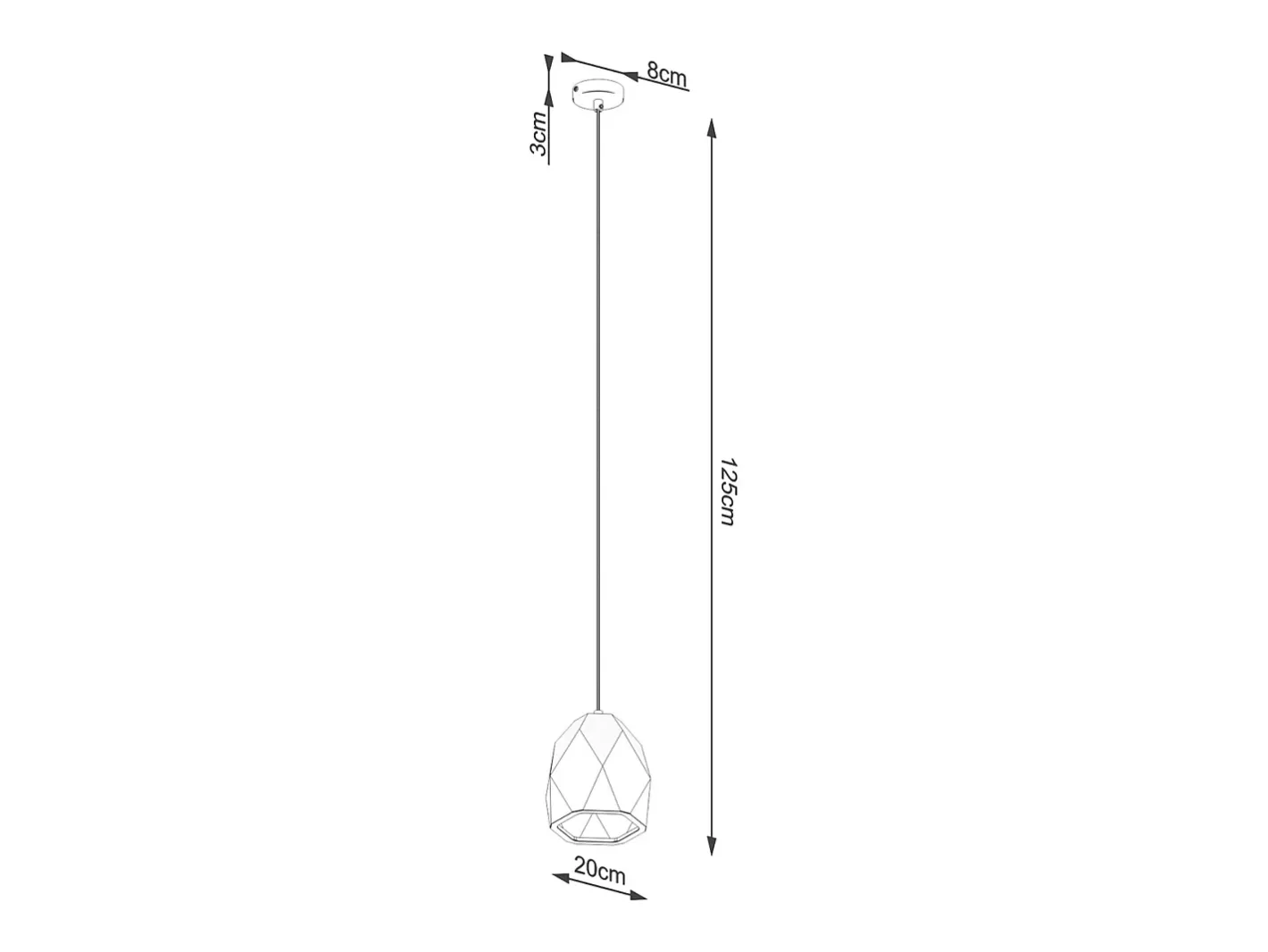 Hot Sollux Lighting Lámparas Colgantes Mint Moderno De Cerámica - 1 Fuentes Luminosas - L.20 X A.125 Cm - Blanco