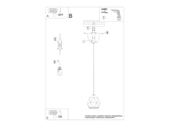 Hot Sollux Lighting Lámparas Colgantes Mint Moderno De Cerámica - 1 Fuentes Luminosas - L.20 X A.125 Cm - Blanco