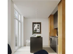 Sollux Lighting Lámpara Suspendida-Lámparas colgantes Mintx moderno de cerámica - 1 fuentes luminosas 3000K - L.20 x A.125 cm - Blanco